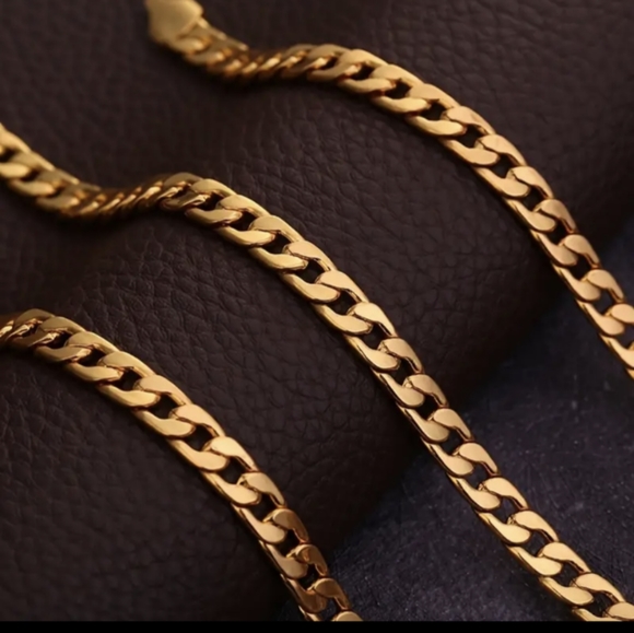 Men/Women 24" Waterproof Stainless Steel Miami Cuban Curb Link Chain Necklace - Picture 4 of 5